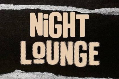 Night Lounge – Tall Sans Typeface bold branding condensed flyer font halftone headline hipster logo lounge manly masuline modern new york night poster rounded tall typeface vintage