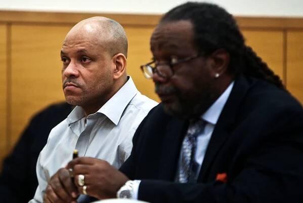 Michael Keating (left) in court on March 9.