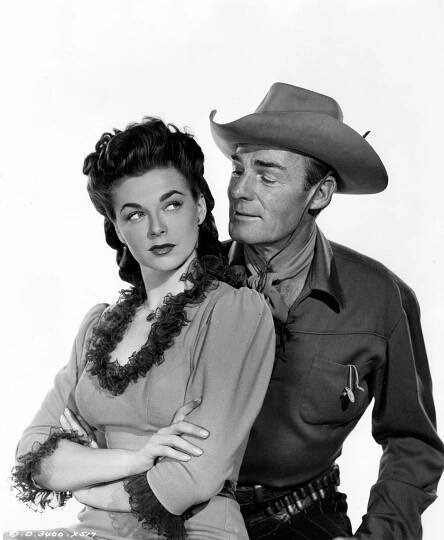 Marguerite Chapman, Randolph Scott - Coroner Creek - Promo