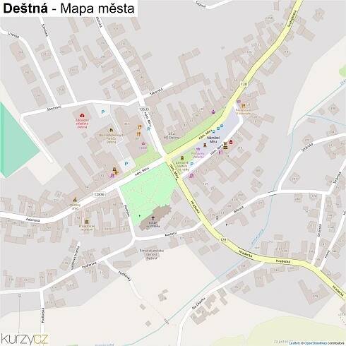 Deštná - mapy | Kurzy.cz