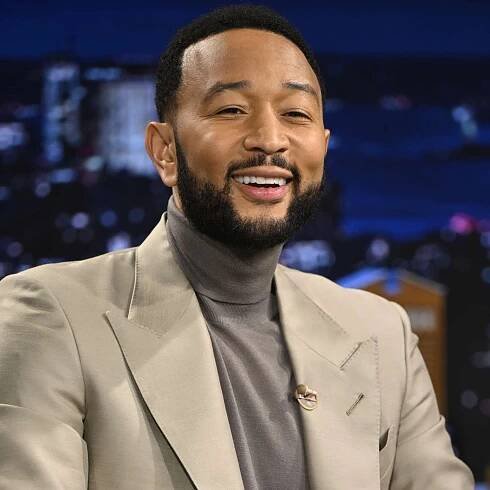 John Legend during an interview on The Tonight Show Starring Jimmy Fallon
