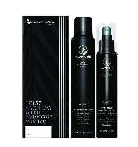 Paul Mitchell Awapuhi Wild Ginger Blowout Gift Vánoční Set - Suchý šampon 195ml + Sprej pro objem účesu 150ml Dárková sada