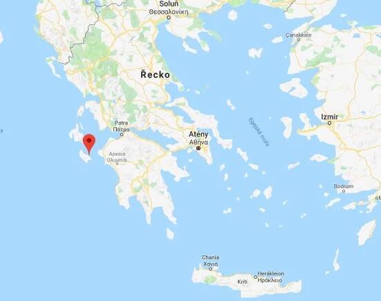 Kde leží aneb poloha Zakynthosu na mapě Řecka