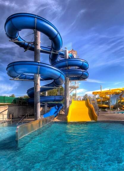 Modrý tobogán | Aquapark Olomouc - kvalitní prostředí pro rekreaci, relaxaci a aktivní odpočinek ve spojení s vodními radovánkami