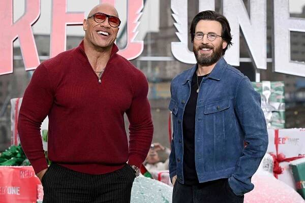 Chris Evans Says Dwayne Johnson Would 'Splash the Pot' Up to $40,000 for 'Red One' Crew Raffles (Exclusive)