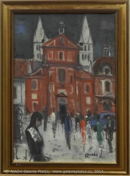 František Turek - Zimní den u sv. Jiří - Aukční Galerie Platýz