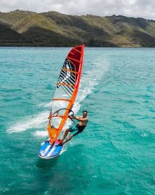 WINDSURFING - windsurfing board, kurz, studium, kemp