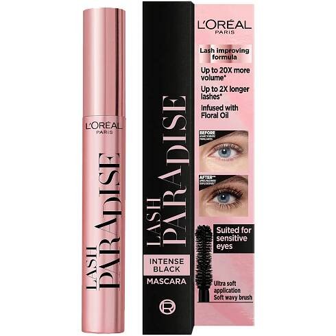 L'Oréal Paris Lash Paradise prodlužující řasenka pro extra objem Intense Black 6,4 ml
