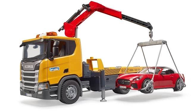 Scania Super 560R odtah s autem - Bruder 3552 - Hračky a modely Bruder na Bruderland.cz