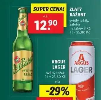 Lidl Pivo zlatý bažant nabídka