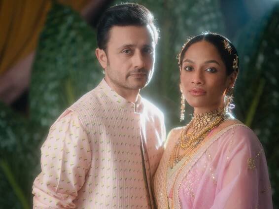 Exclusive: Masaba Gupta tied the knot with beau Satyadeep Misra wearing a barfi pink House of Masaba lehenga