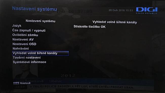 Nová DIGI TV: Aktualizace software STB Kaon HD v noci z 1. na 2. května 2016