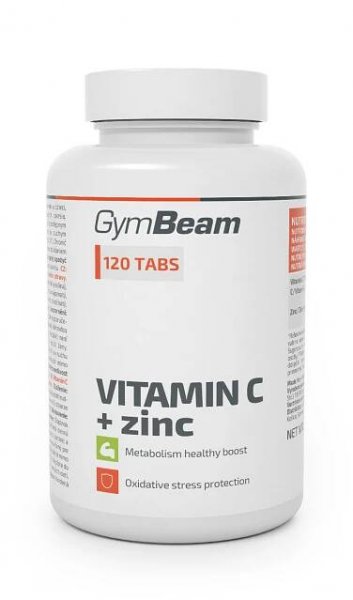 GymBeam Vitamín C + zinek - 120 tab.