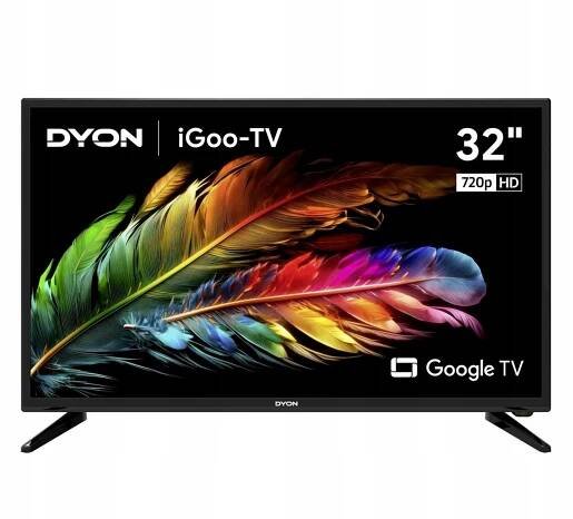 Dyon iGoo-TV 32H LED TV 81.3 cm 32 palec Energetická třída (EEK2021) E (A - G) CI+, DVB-C, DVB-S2, DVB-T2, HD ready, Smart TV, WLAN černá