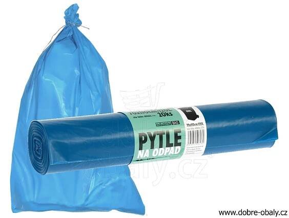 Pytle na odpad 120 l 70x110cm 60y modré 20ks/role