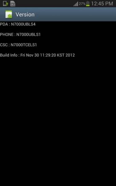 N7000UBLS4 – Galaxy Note Android 4.1.2 Jelly Bean TEST firmware From Tel Cel Mexico - SamMobile - SamMobile