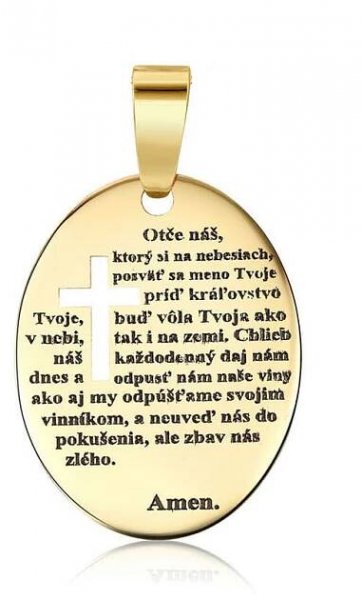 Prívesok s modlitbou Otčenáš