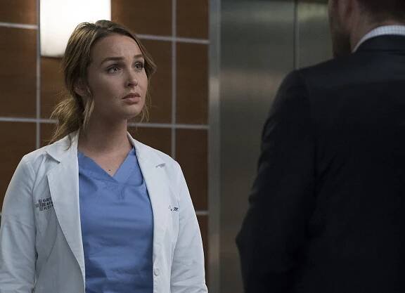 Camilla Luddington in Grey's Anatomy season fourteen.
