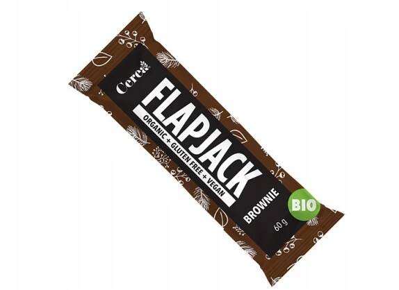 Ovesná tyčinka Brownie Cerea Flapjack BIO 60 g bezlepková bez cukru