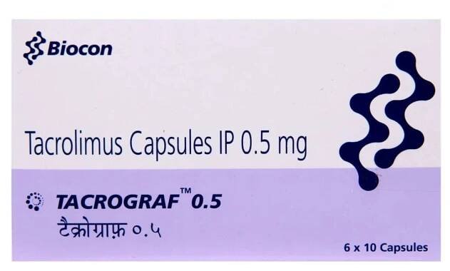 Tacrograf 0.5 mg Capsule
