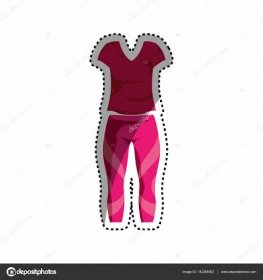Stáhnout - Ženy fitness oblečení ikonu vektorové ilustrace grafický design — Ilustrace