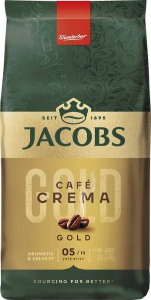 Jacobs Crema, zrnková káva, 1000g