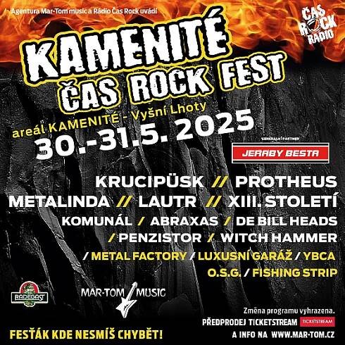Kamenité ČAS ROCK FEST 2025 - Protheus