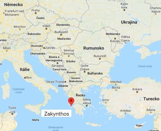 Zakynthos: Mapa🗺️ – Letoviska, pláže | ke stažení (.PDF)