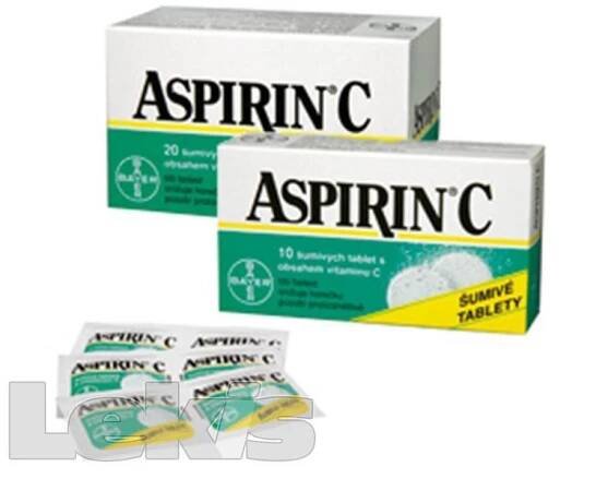 ASPIRIN C POR 400MG/240MG TBL EFF 20