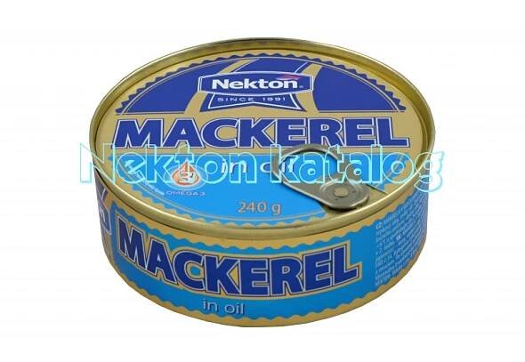 Nekton - Makrela v rostlinném oleji 240g