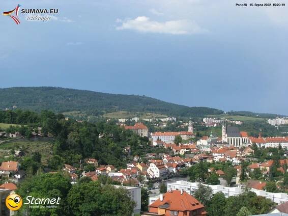 Kamera Český Krumlov panorama