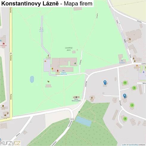 Konstantinovy Lázně - mapy | Kurzy.cz