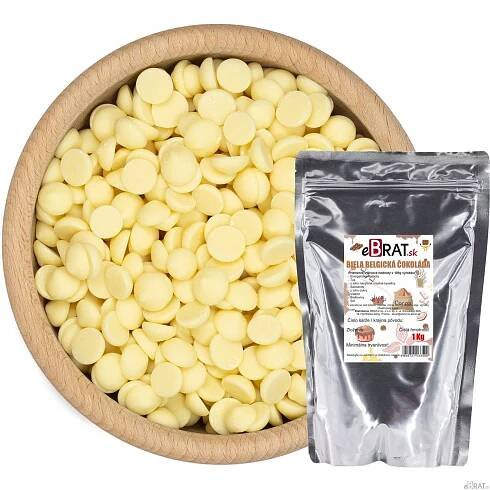 Biela belgická čokoláda 1kg