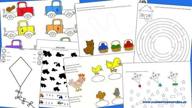 Pracovní listy pro děti - PDF zdarma ke stažení