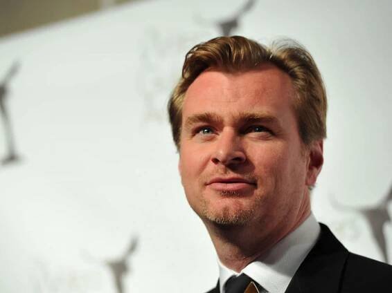 Christopher Nolan on the film set Wallpaper