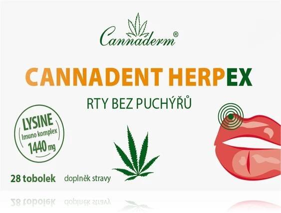 Cannaderm Cannadent HerpEX tobolky na rty