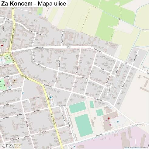 Za Koncem - mapy | Kurzy.cz