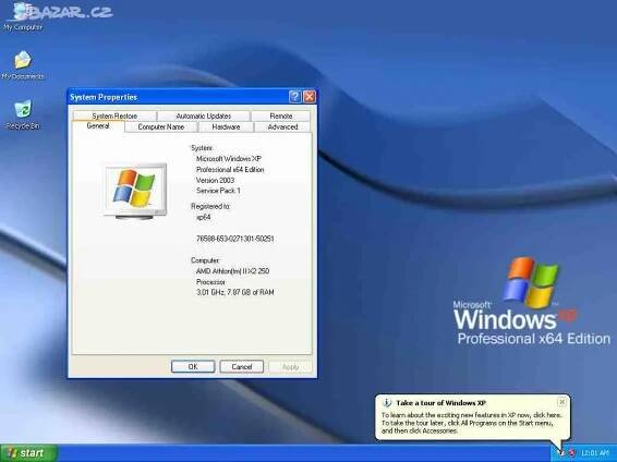 Windows XP Professional 64 bit