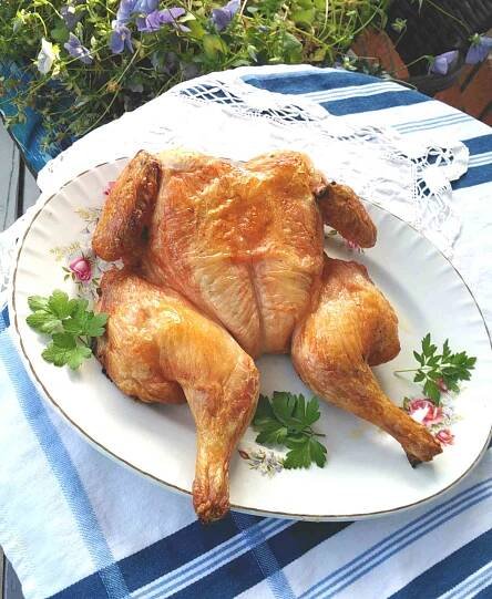 Grilled Chicken Under a Brick