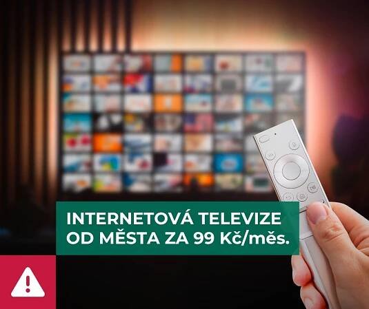 Internetová televize od města za pouhých 99 Kč