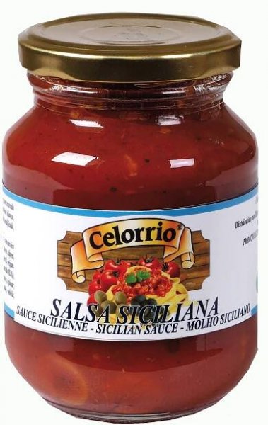 Sicilian Sauce Glass Jar 1/2 kg | Celorrio