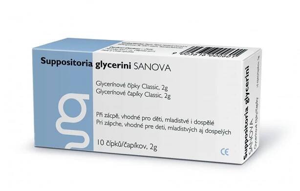 SANOVA Glycerínové čípky Classic 2 g 10 čípků