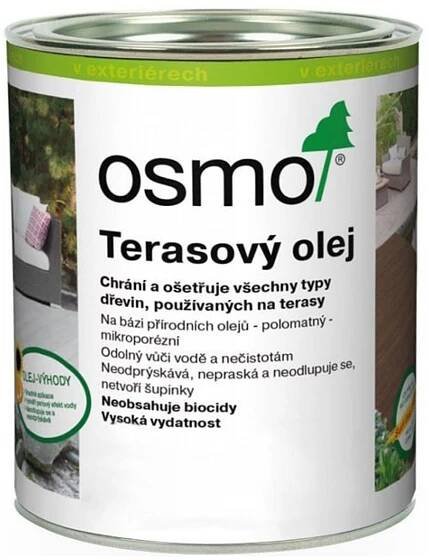 OSMO Color Terasový olej na dřevo 750 ml