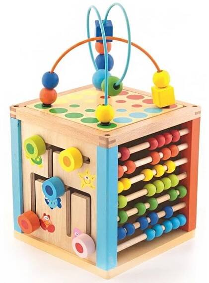 Kostka edukační dřevěná Wooden Toys 2+