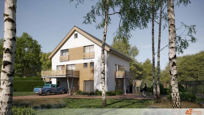 Nová fasáda domu - Návrhy 3D - Jiří Čtvrtek