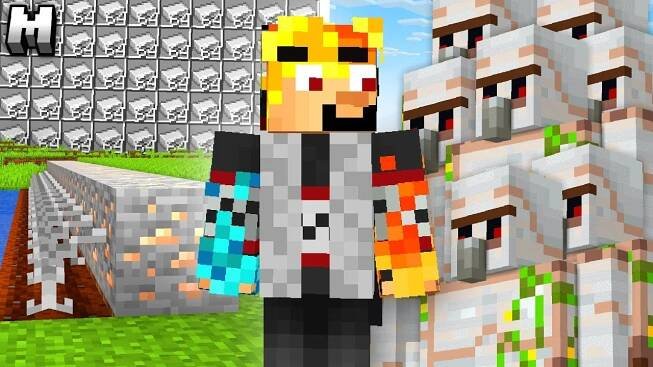 Postavil jsem GIGANTICKOU Iron Farmu na Majnru