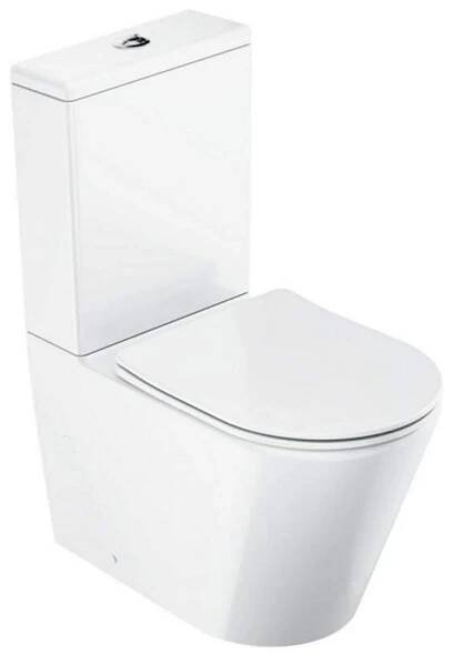 Ravak Eleganta WC klozet kombinační RimOff set, výška 40 cm, vario odpad, bílý