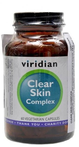 Viridian Nutrition Clear Skin Complex 60 kapslí | NAMAKANEJ.cz