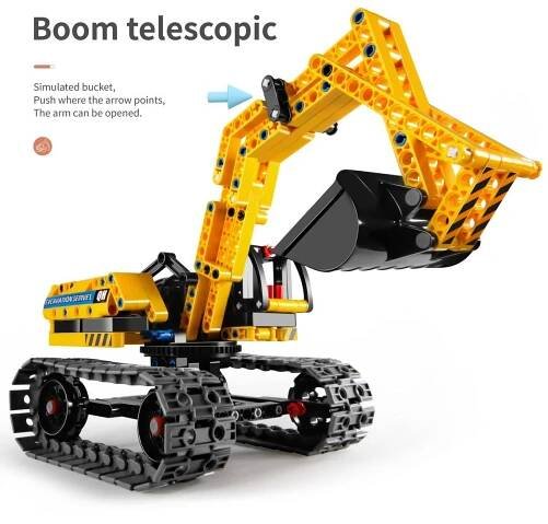 IM-Master Stavebnice 2 v 1 Bagr a robot 342 dílků