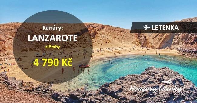 Přímé letenky na LANZAROTE z Prahy - Honzovy letenky